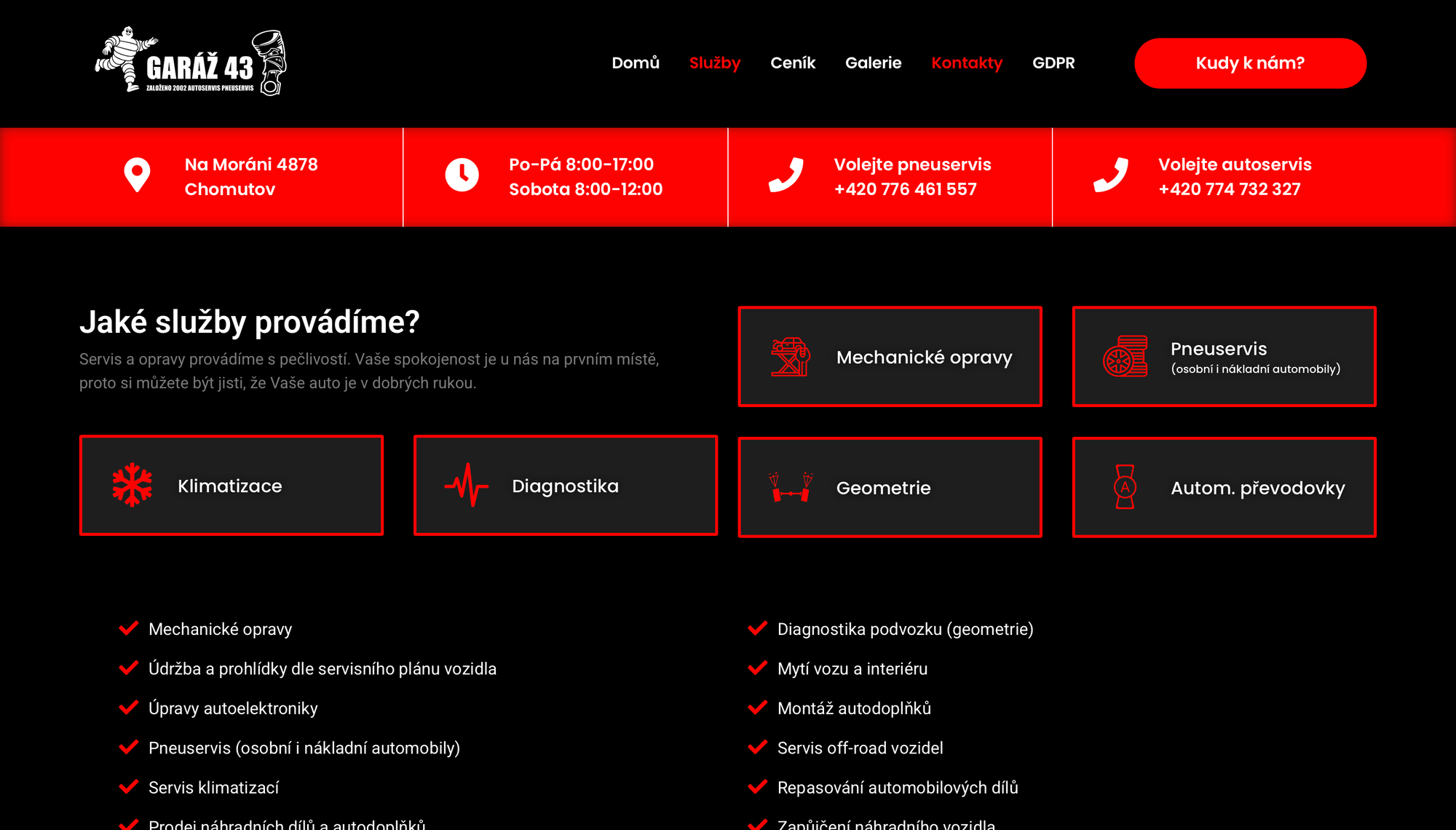 Náhled webu garaz43.cz